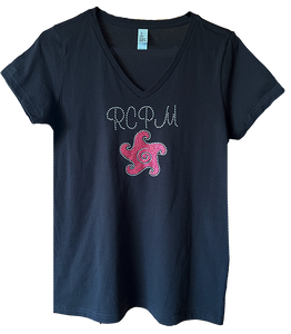 Bling Glyph Ladies V-neck