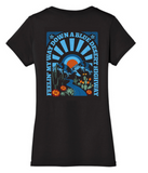 Blue Desert Highway Ladies V-Neck Tee