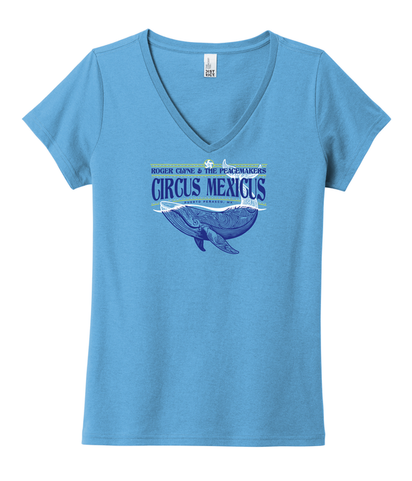 Circus Mexicus 2025 Ladies Blue V-Neck