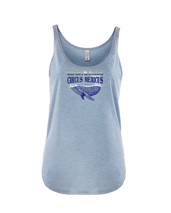 Circus Mexicus 2025 Ladies Heathered Blue Tank