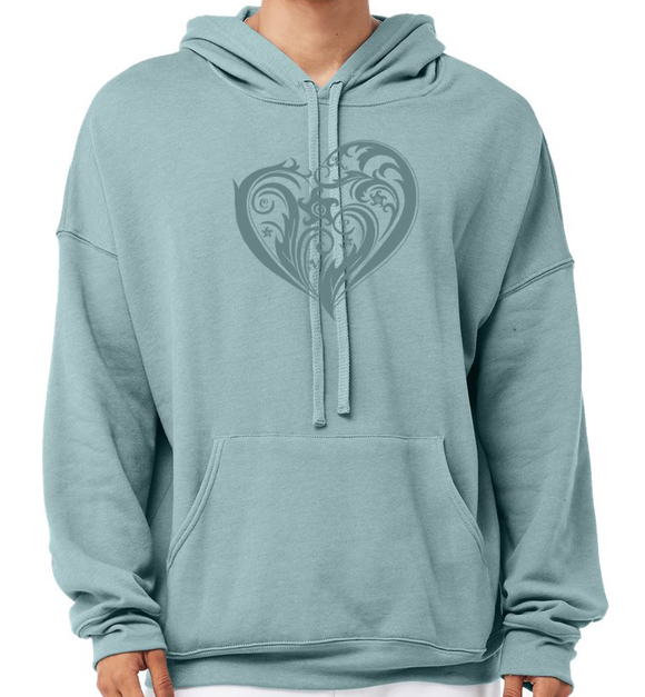 Swirl Heart Ladies Hoodie