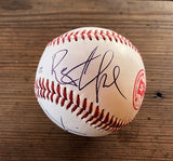 Autographed Baseball with Canción Tequila Logo