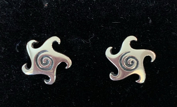 Silver Glyph Earrings